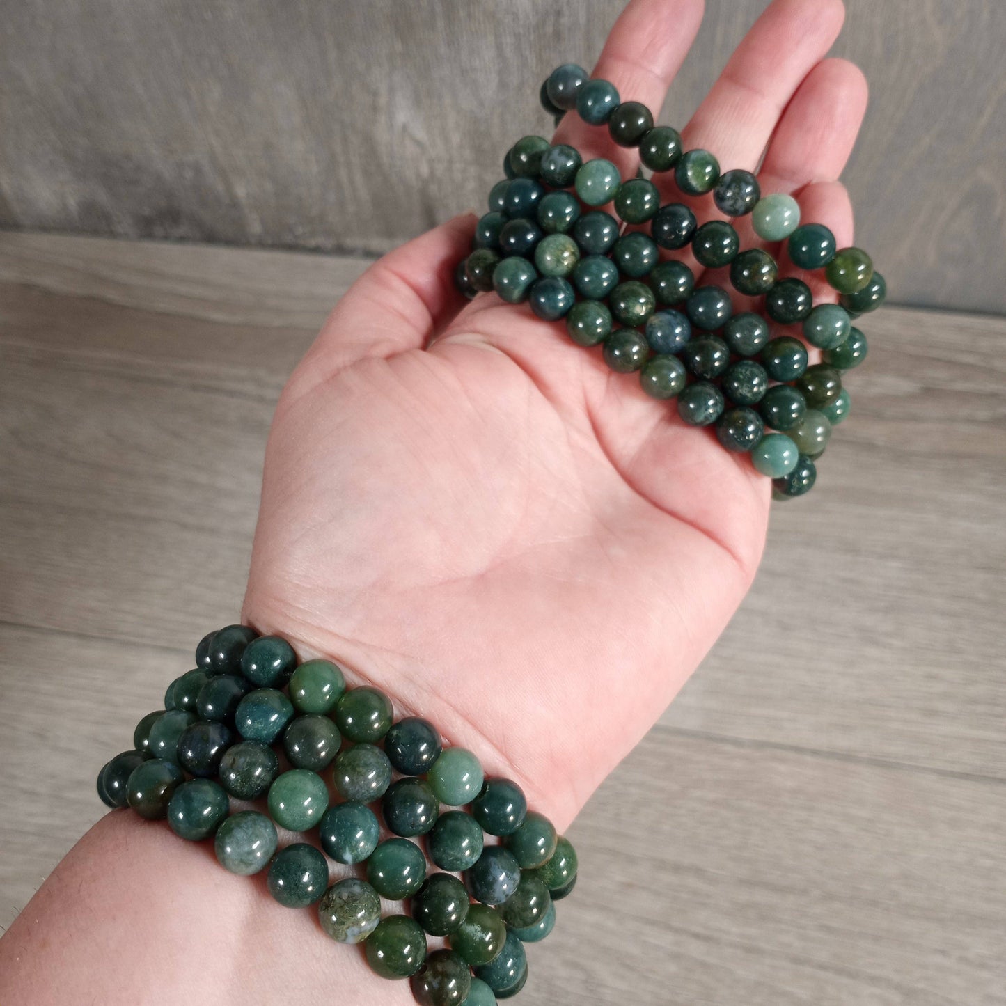 Gemstone 8 mm Round Bracelets