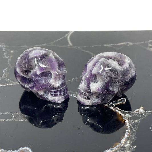 Chevron Amethyst Skull