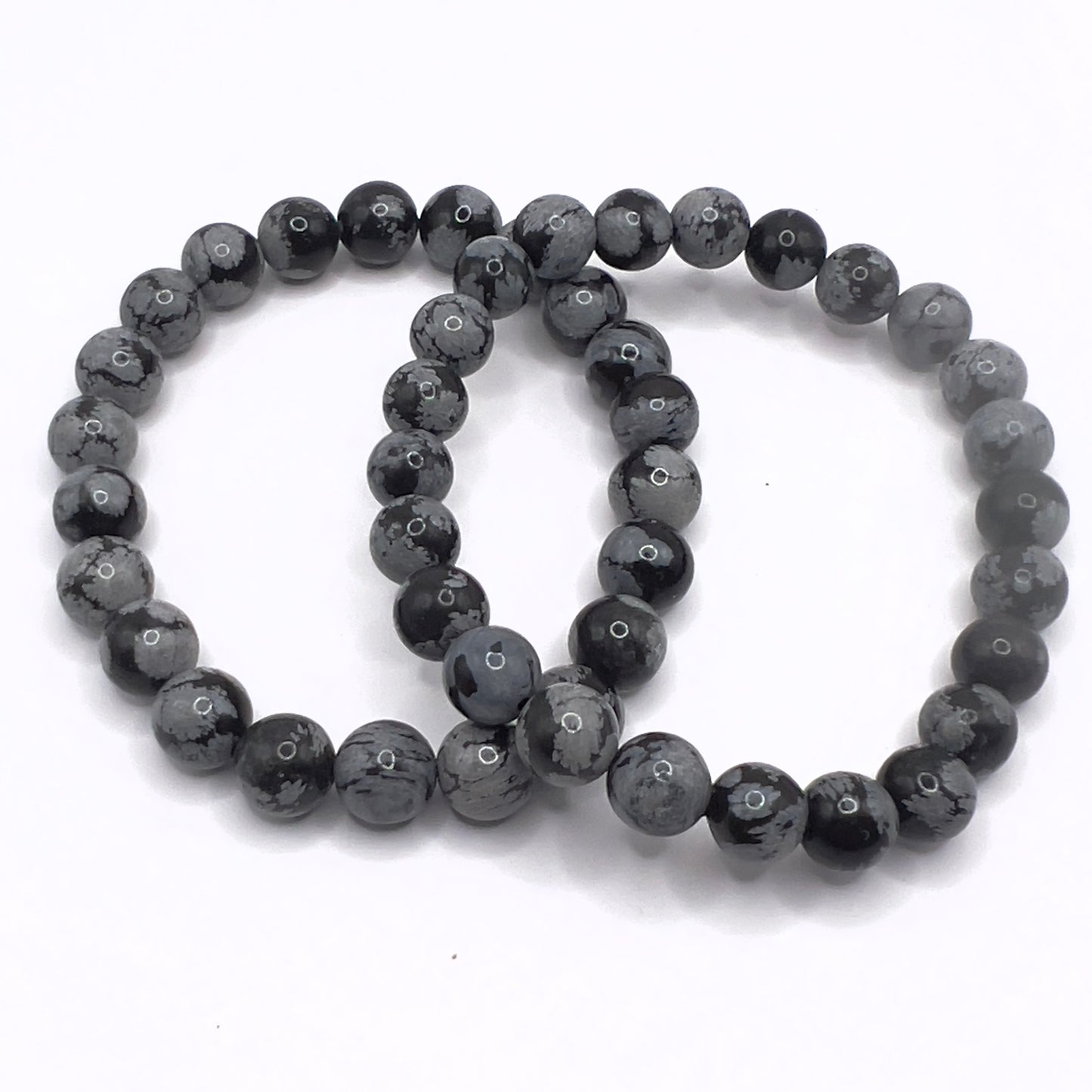 Snowflake Obsidian Bracelet