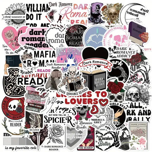 Gothic Charm: Dark Romance Reader Stickers