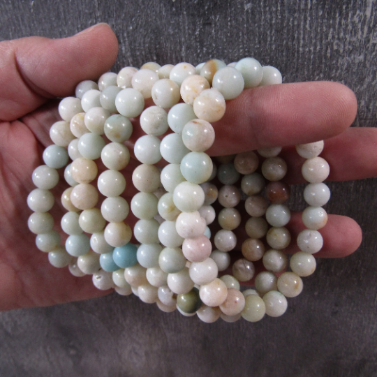 Gemstone 8 mm Round Bracelets