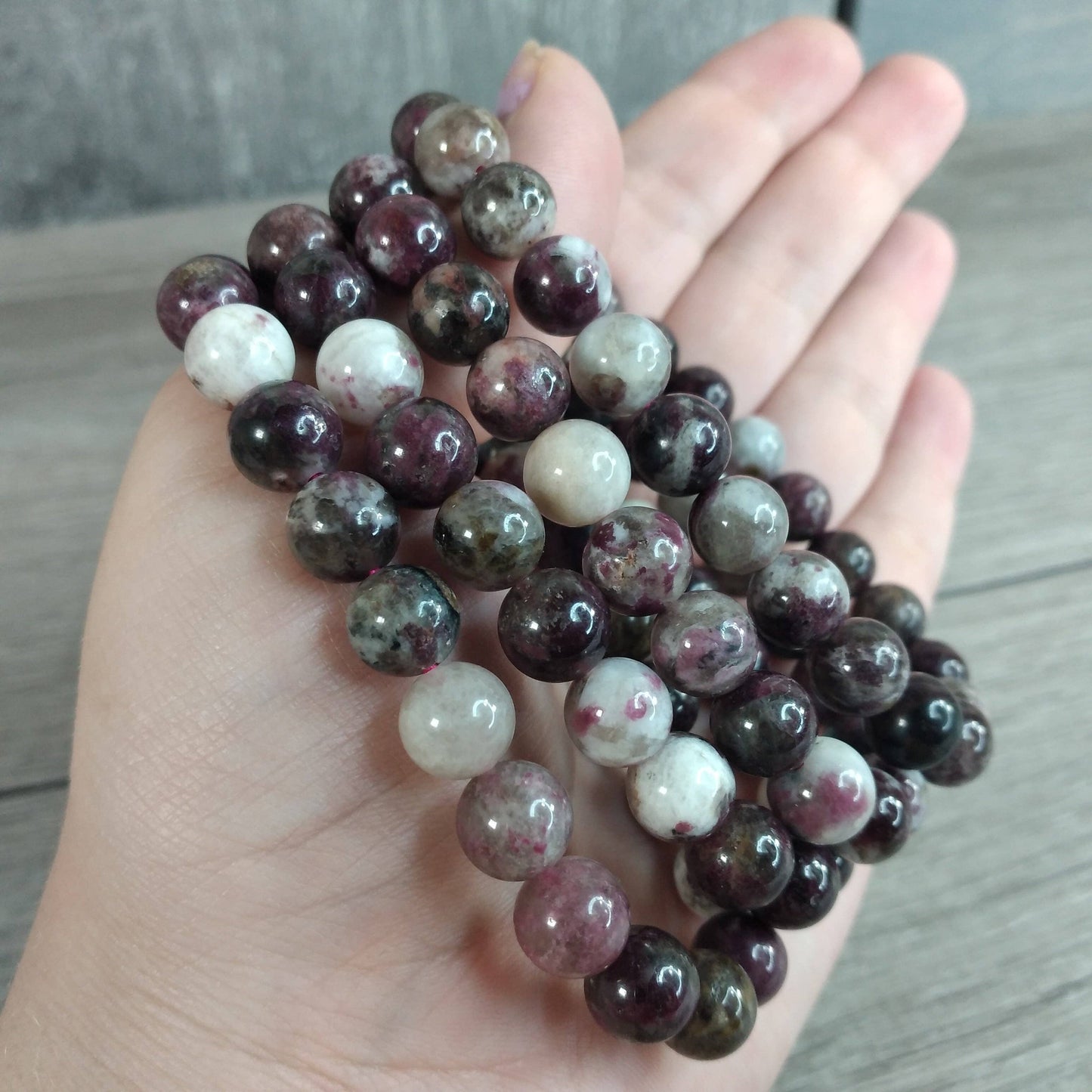 Gemstone 8 mm Round Bracelets